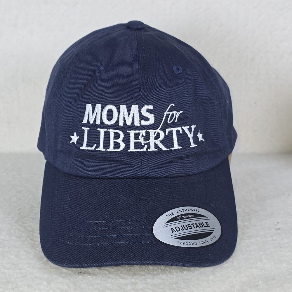 The Classics Moms For Liberty Hat Cap Navy Blue White Logo Embroidered NWT